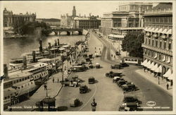 Utsikt fran Grand Hotel Stockholm, Sweden Postcard Postcard