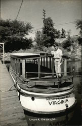 Port of Wisconsin Dells Virginia Boat, Lower Dells Postcard