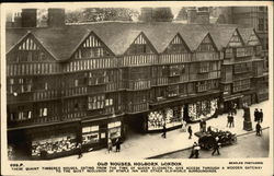 Old Houses, Holborn London, England Postcard Postcard