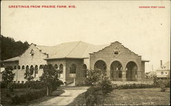 Greetings from Prairie Farm Wisconsin Postcard Postcard