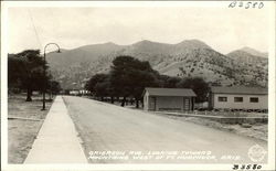 Grierson Avenue Looking Toward Mountains Postcard