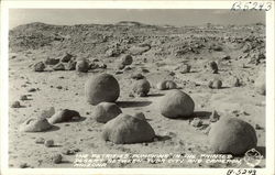 The Petrified Pumpkins in the Painted Desert Between Tuba City and Cameron, Arizona Postcard