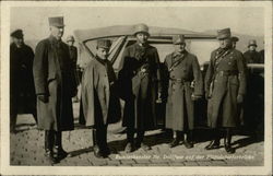 Chancellor Dr. Dollfus With Soldiers on the Floridsdorf Bridge Postcard