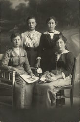 Portrait of Four Women Postcard