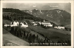 View of Town and Mountains St. Corona am Wechsel, Austria Postcard Postcard
