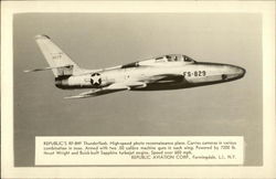 Republic's RF-84F Thunderflash Postcard