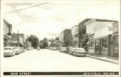 Main Street Westfield, WI Postcard Postcard