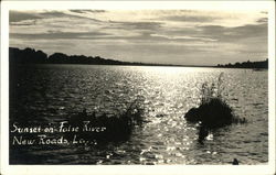 Sunset on False River Postcard