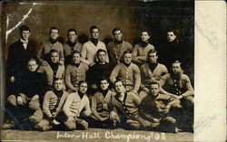 Inter-Hall Champions 1908 Chicago, IL Football Postcard Postcard