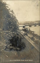 Bird's Eye View From Blue Hill Postcard