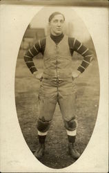 Man Dressed for Rugby Postcard