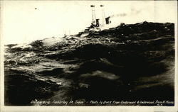 Delaware Laboring in Seas Navy Postcard Postcard