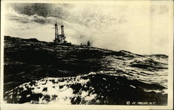 Tempestuous Seas - Moser Naval Views Postcard