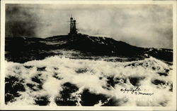 In A Storm Off the Azores Postcard Postcard