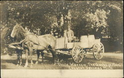 "Uncle Warren, The Garbage Man" Crystal Spring, MI Postcard Postcard