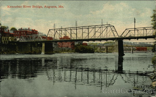 Kennebec River Bridge Augusta Maine