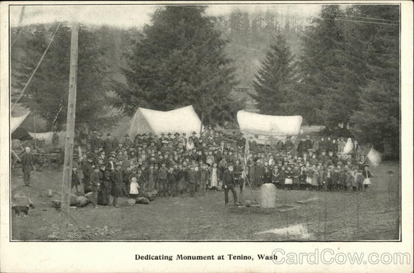 Dedicating Monument Tenino Washington