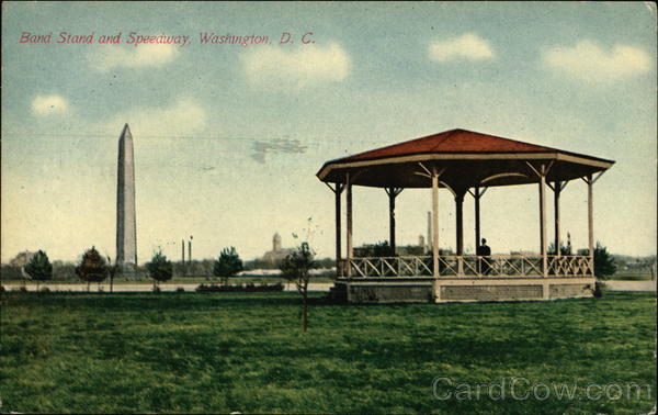 Band Stand and Speedway Washington District of Columbia