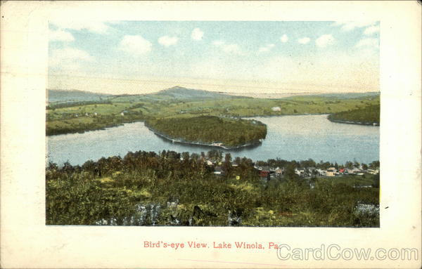 Bird's Eye View, Lake Winola Pennsylvania