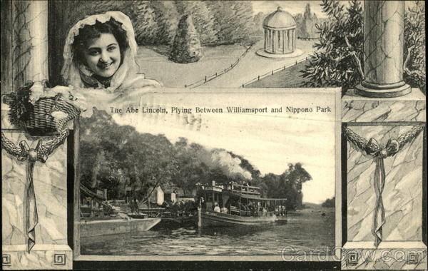 Steamboat The Abe Lincoln Plying between Williamsport and Nippono Park