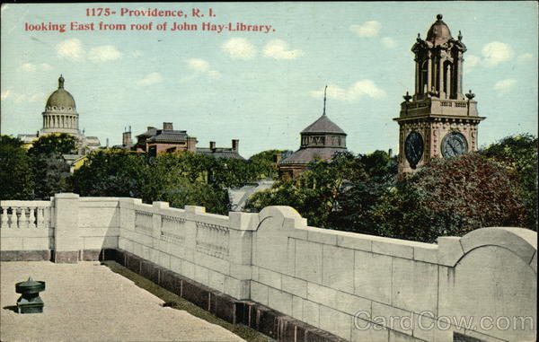 Looking East from Roof of John Hay Library Providence Rhode Island
