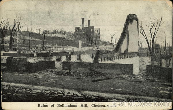 Ruins of Bellingham Hill Chelsea Massachusetts