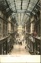 Galleria Mazzini Genova, Italy Postcard Postcard
