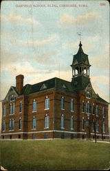 Garfield School Bldg Cherokee, IA Postcard Postcard