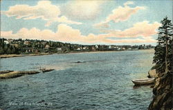 View of Five Islands Maine Postcard Postcard