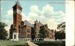 High School Spokane, WA Postcard Postcard