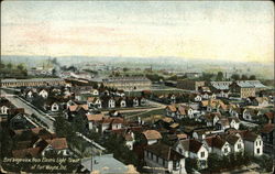 Bird's Eye View from Electric Light Tower Fort Wayne, IN Postcard Postcard