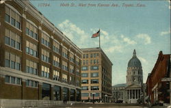 Ninth Street West from Kansas Avenue Topeka, KS Postcard Postcard