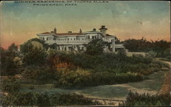 Summer Residence of Thomas Allen Princeton, MA Postcard Postcard