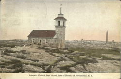 Gossport Church, Star Island, Isles of Shoals Portsmouth, NH Postcard Postcard