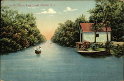 Union Lake Canal Millville, NJ Postcard Postcard