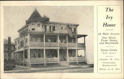 The Ivy House Ocean Grove, NJ Postcard Postcard