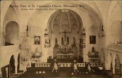 St. Lawrence's Church - Interior Milwaukee, WI Postcard Postcard
