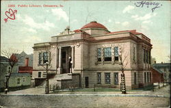 Public Library Postcard