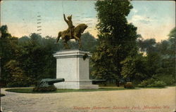 Kosciusko Monumnet, Kosciusko Park Postcard