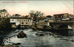 Pawtuxet Falls Cranston, RI Postcard Postcard