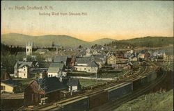 Looking West from Stevens Hill North Stratford, NH Postcard Postcard
