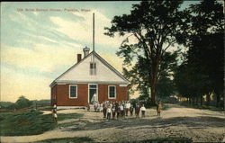 Old Brick School House Franklin, MA Postcard Postcard