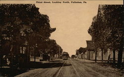 Third Street Looking North Postcard