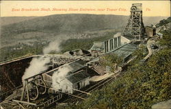 East Brookside Shaft, Showing Slope Entrance Postcard