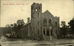 Baptist Church Ford City, PA Postcard Postcard