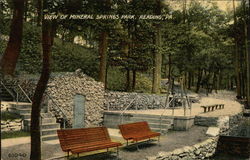 Mineral Springs Park Reading, PA Postcard Postcard