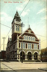 Post Office Reading, PA Postcard Postcard