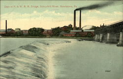 Dam at P. & W. R .R. Bridge, Schuylkill River Dam at P. & W. R .R. Bridge, Schuylkill River