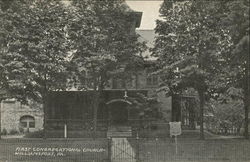 First Congregational Church Williamsport, PA Postcard Postcard