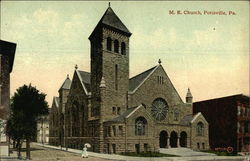 M. E. Church Pottsville, PA Postcard Postcard